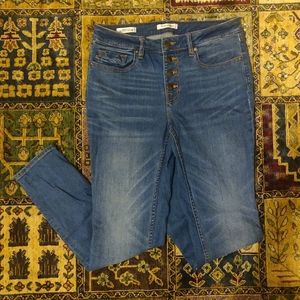 VIGOSS Marley Mid-Rise Ankle Skinny Jeans, Size 28